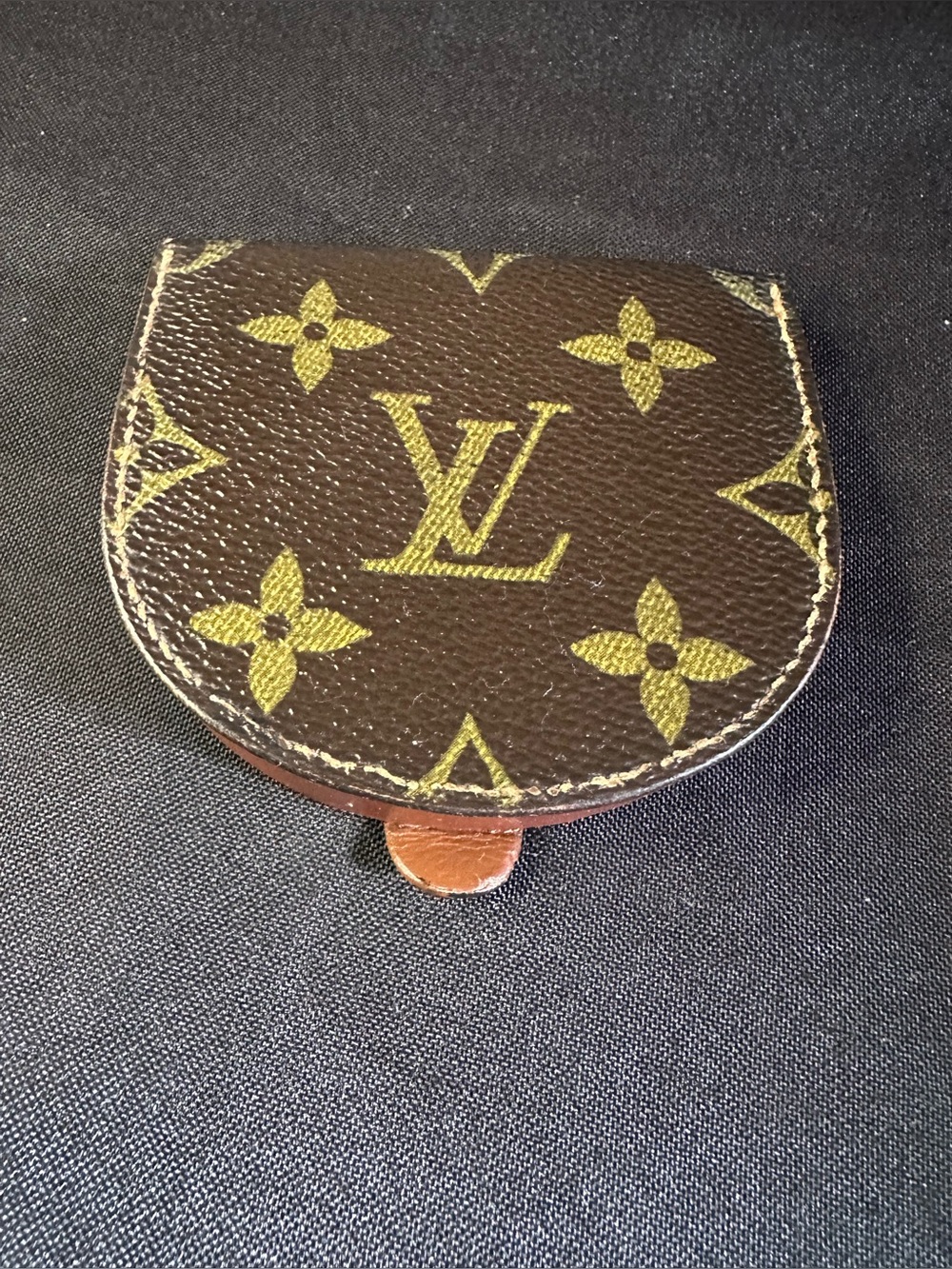 Vintage Louis Vuitton Monogram Porte-Monnaie Cuvette Coin Purse